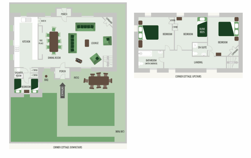 Floorplan for Corner Cottage
